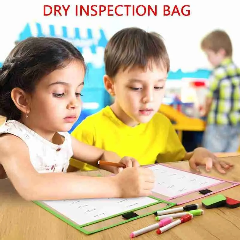 Чанта за сухо избърсване, играчки-пъзели, може да се Използва с чиста суха Четка от PVC, чанта за домашни Любимци, чанта за Сухо Избърсване, Играчка за Рисуване за Деца Adul Изображение 1